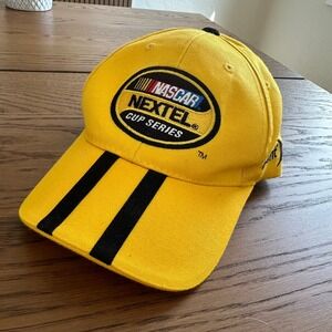 NASCAR Nextel Cup Series Hat Yellow Black Racing Sprint 2005 Adjustable